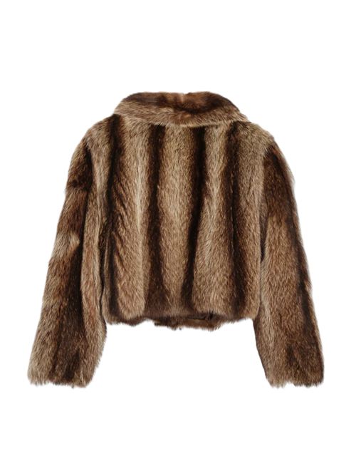 Giacca Pelliccia upcycled natural marmot IACOPA Jacopa | MARMOTPEARL WHITE